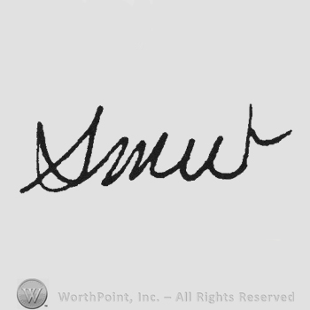 Handwriting initials SMW