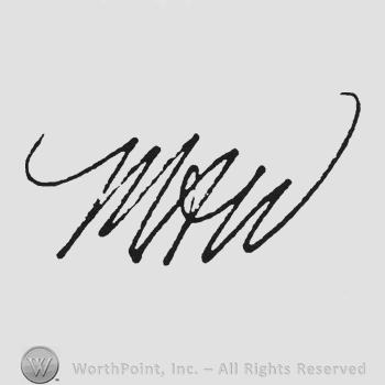 Handwriting initials MAW