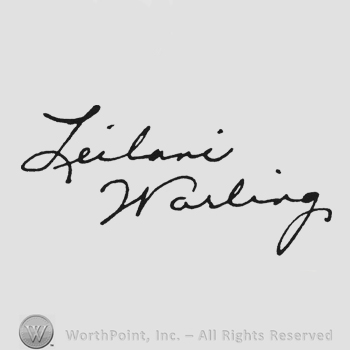 Handwriting Leilani up Warling under
