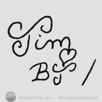 Stylish writing Tim heart BJ /
