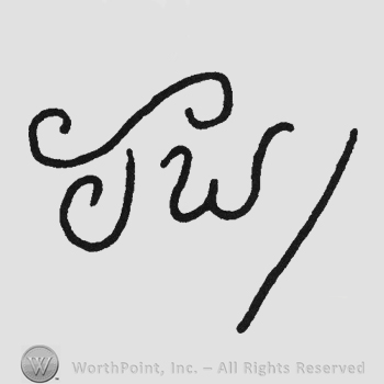 Stylish initials TW/