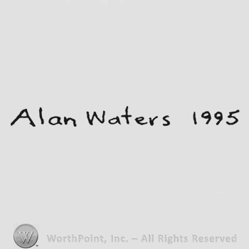 Bold handwriting Alan Waters 1995