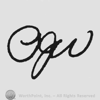 Monogram of letters JPW