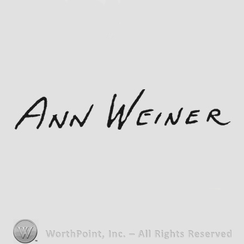 Capital handwriting Ann Weiner