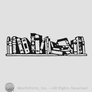 Bookshelf with books