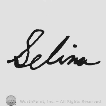 Bold handwriting Selina