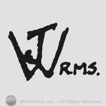 Bold monogram of letters JW and initials RMS