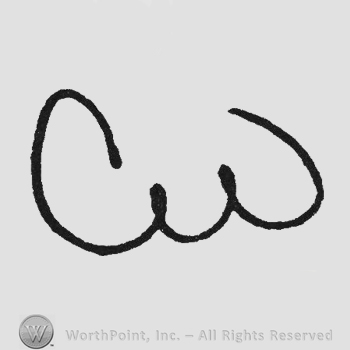 Handwriting initials CW