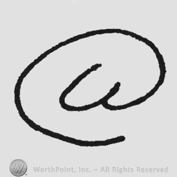 Handwriting U inside an incomplete circle