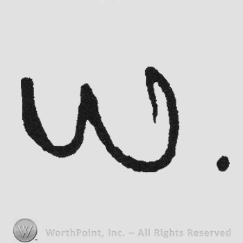 Handwriting letter W