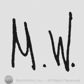 Handwriting initials MW