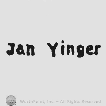 Bold writing Jan Yinger