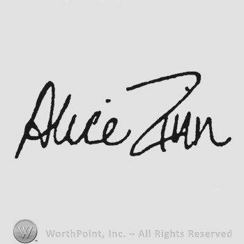 Handwriting Alice Zinn