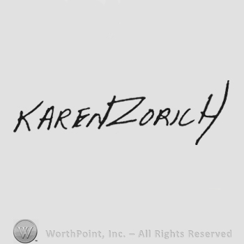 Capital handwriting Karen Zorich