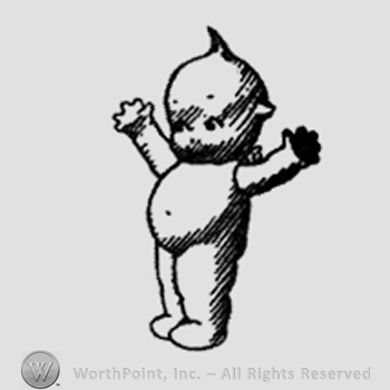 Baby doll with hands raised