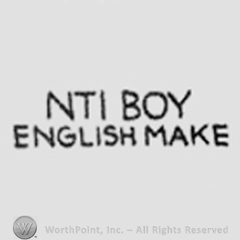 Writings on 2 rows: NTI Boy, English Make