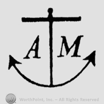 Anchor, letter A and M inside