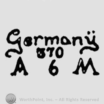 Bold writings on 3 rows: Germany, 370, A 6 M