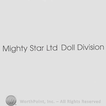 Writing  Mighty Star Ltd. Doll Division