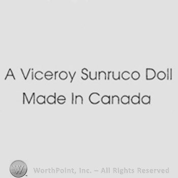 A Viceroy Sunruco Doll Made in Canada written