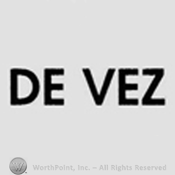 Writing capital "De Vez"