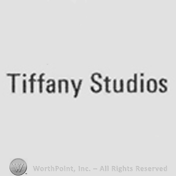 Capital writing: "Tiffany Studios"