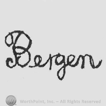 Handwritten name: "Bergen"