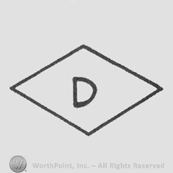 Initial "D" in a diamond