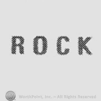 "Rock": capital written