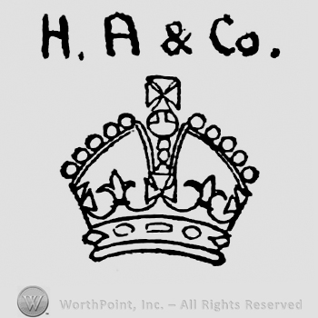 Initials H.A. & Co above crown
