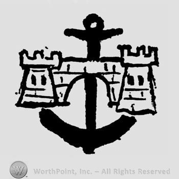 Castle entrance over anchor