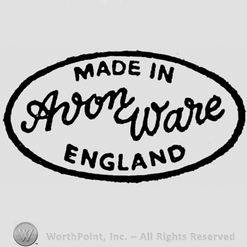 Avon Ware: stylish written in the centre, Made in above, England below, inside oval
