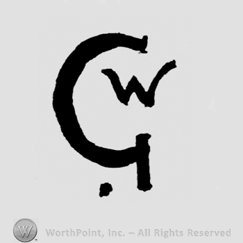 Initial W inside initial G, dot beneath