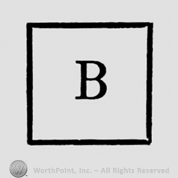 Initial B inside square