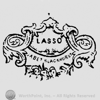 Lasso written on top, Jabez Blackhurst written inside floral frame