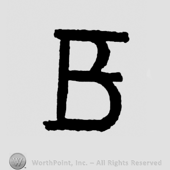 Inversed initial B linked with letter F