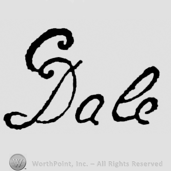 Letter C on the upper side of letter D, from Dale