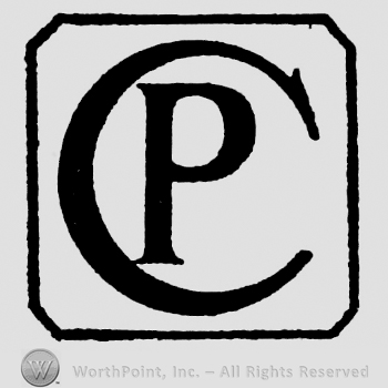 Capital letter P inside letter C, inside a square