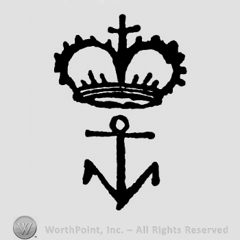 Crown above anchor