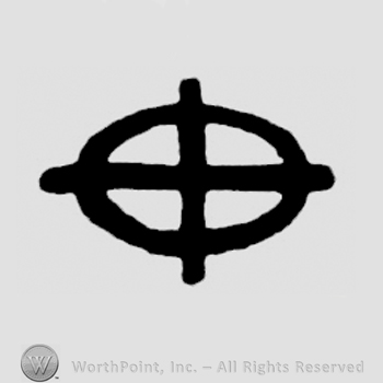 Circle with a cross inside