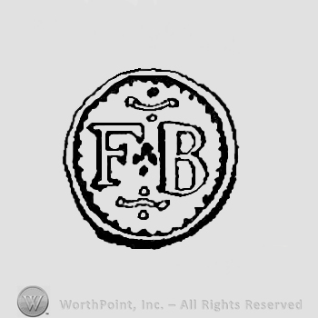 Double circle enclosing initials F and B.