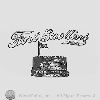 Fort with a flag; FORT GNELLING written above.