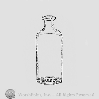 Bottle with BANNER written on the bottom.