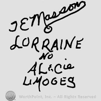 Fabrication Francaise Limoges written with uppercase letters