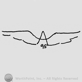 Stylized flying dove