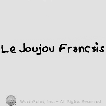 Le Joujou Francais written with lowercase letters