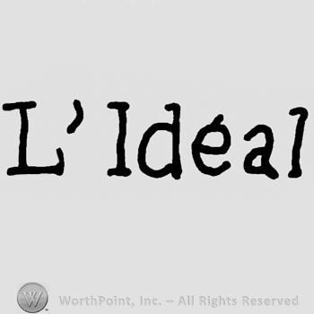 L'Ideal written with lowercase letters