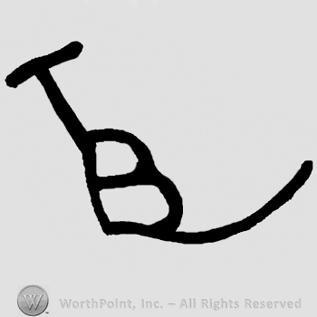 Uppercase T over uppercase B with a long line on the right