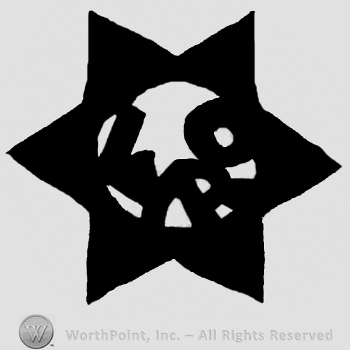Uppercase LP written inside a six-cornered star