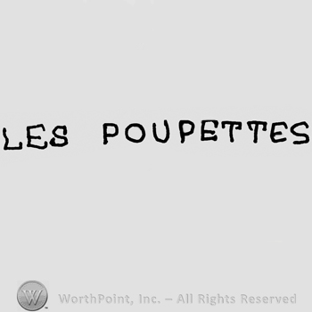 Les Poupettes written with uppercase letters
